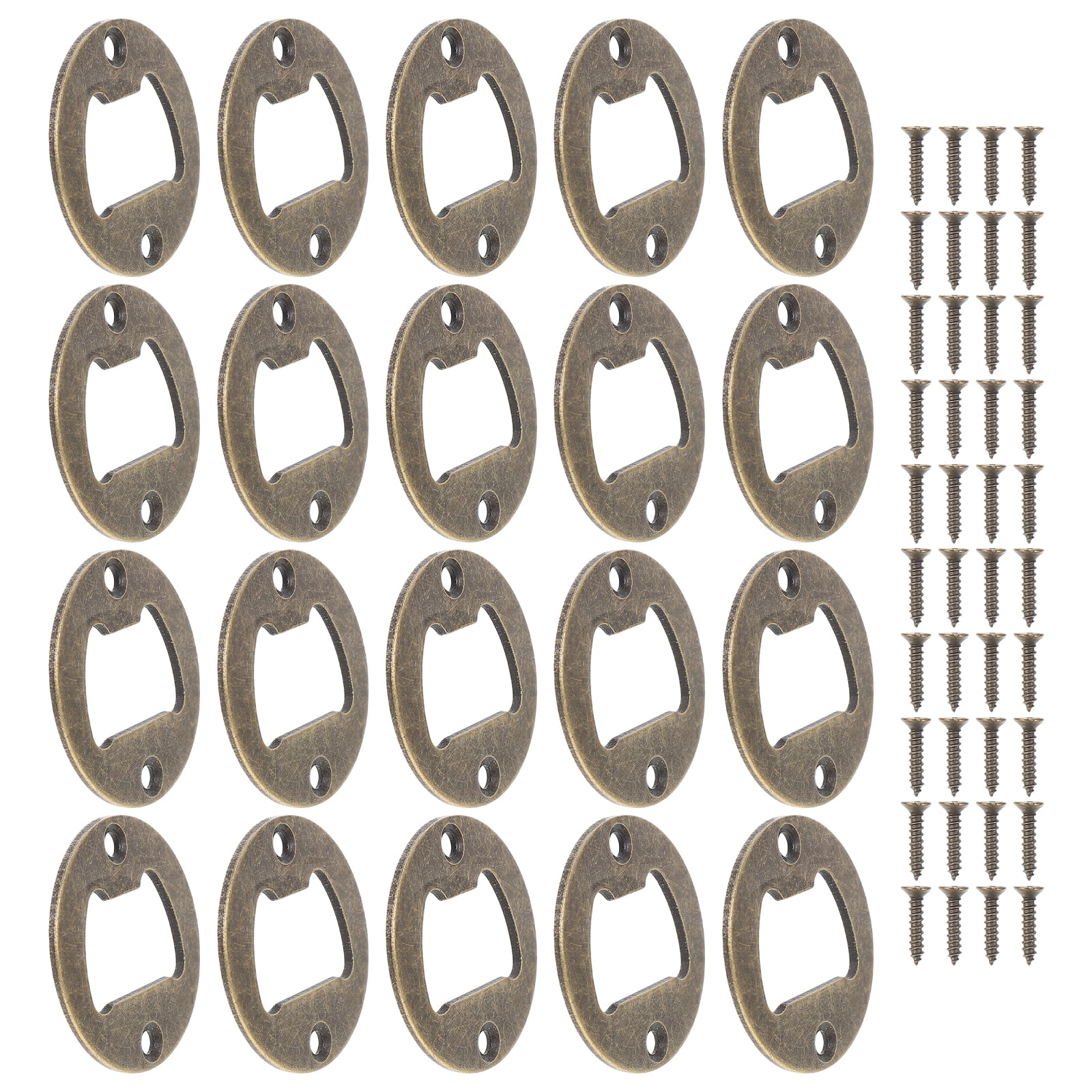 2 Sets of Bottle Opener DIY Insert Beer Bottle Opener Wrench Spanner With Screws