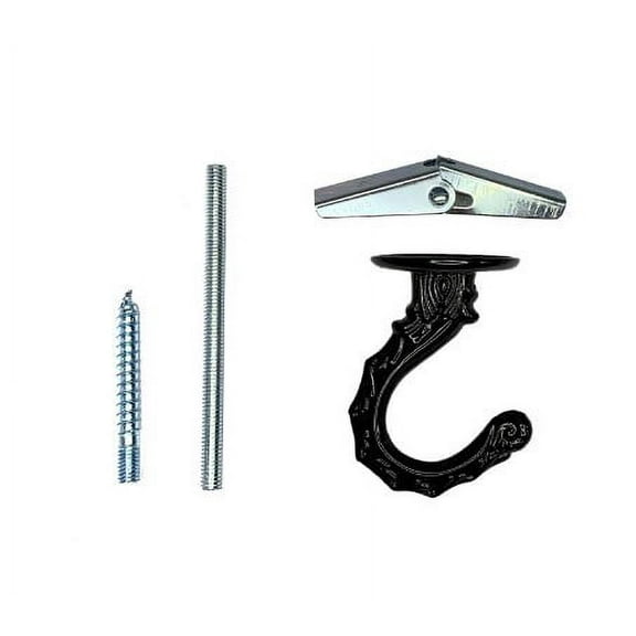 2 Sets of Ceiling Mount Hooks Heavy Duty Swag Toggle Hooks Metal Ceiling Hooks Zinc Alloy Hooks