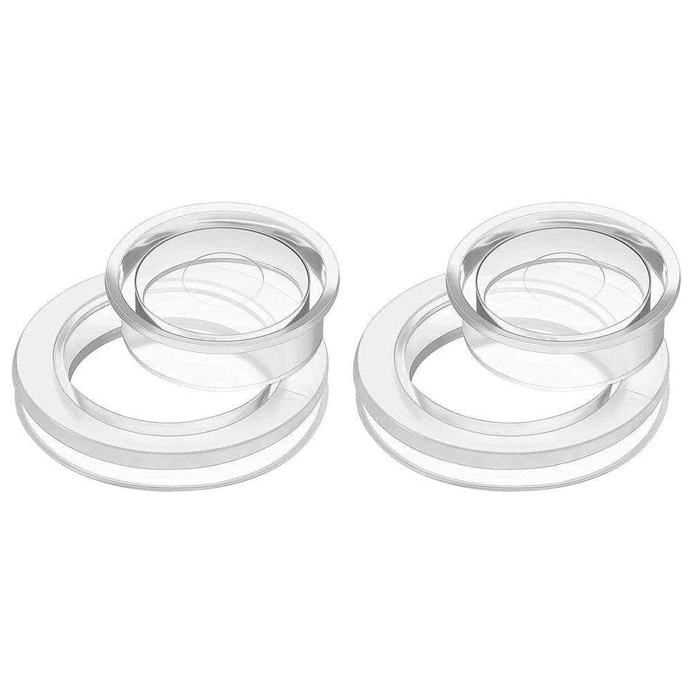 2 Sets of Convenient Table Umbrella Rings with Caps Sunshade Hole Rings