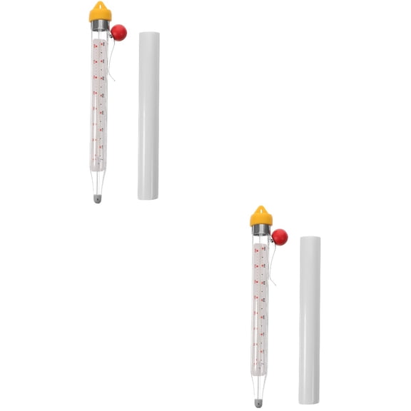 2 Sets of Deep Fry Thermometer Professional Glass Candy Thermometer Cooking Supply