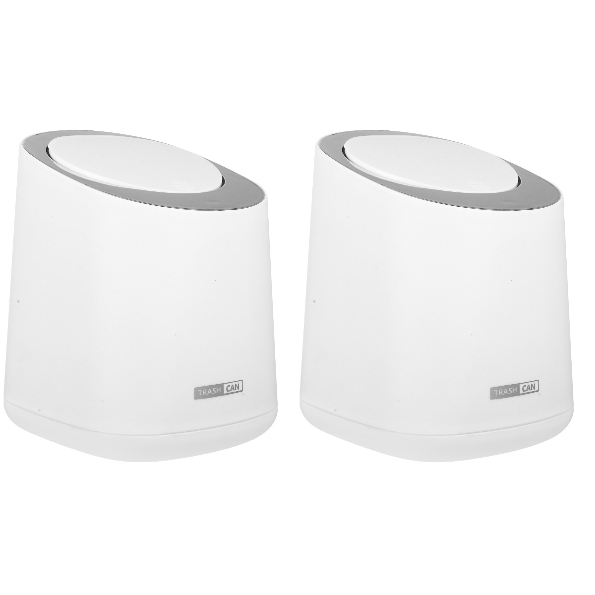 2 Sets of Desktop Trash Can Bathroom Vanity Trash Can Coffee Table