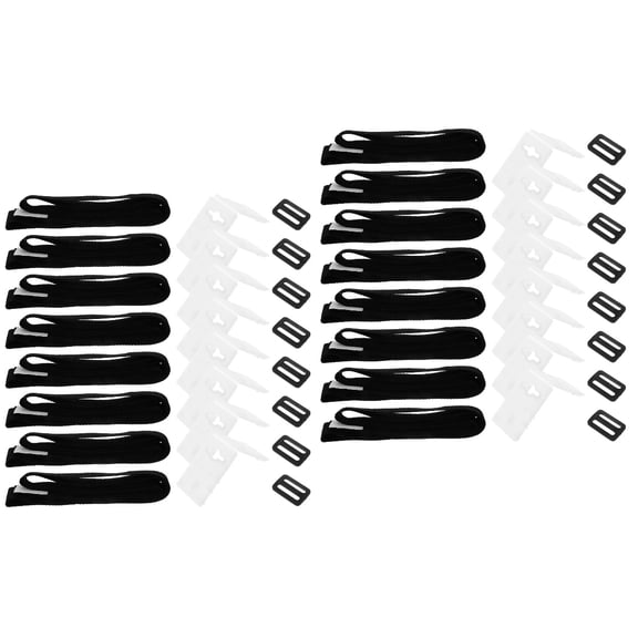 2 Sets of Pool Cover Strap Attachment Solar Cover Strap Protective Pool Reel Strap with Buckle