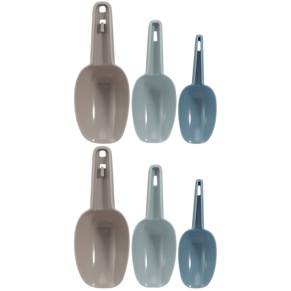 2 Sets of Portable Ice Shovels Plastic Cereal Shovels Food Scoop Kitchen Flour Scoop