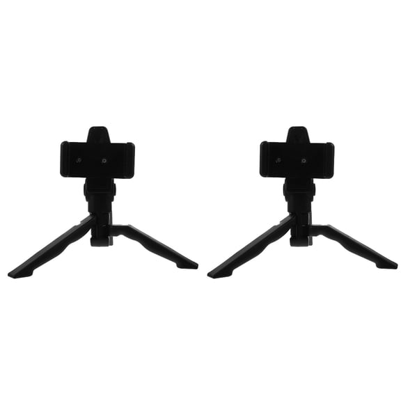 2 Sets  of Phone Tripod Tabletop Phone Tripod Rack Shockproof Tripod Stand Handheld Phone Stand