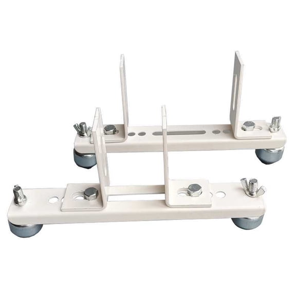 2 Sets of Room Divider Screen Brackets, Screen Partition Width, Adjustable Movable Partition Feet