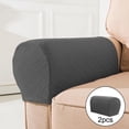 thumbnail image 1 of 2 Sets of Sofa Armrest Covers, Armrest Pads for Sofa Arm Couch . Adjustable Grey, 1 of 9