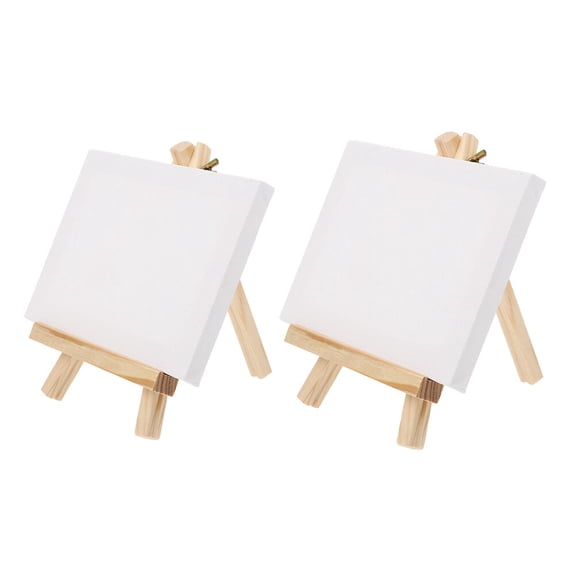 jojofuny Art Painting Display Easel Stand Wooden 2 Sets 15X8in Artists