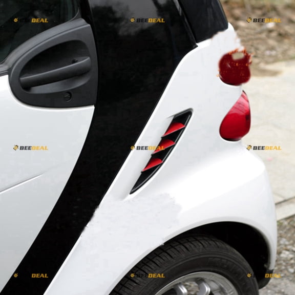 2 Sets red Port Hole Side Vent Decal Sticker Car Vinyl Fit for Smart Fortwo