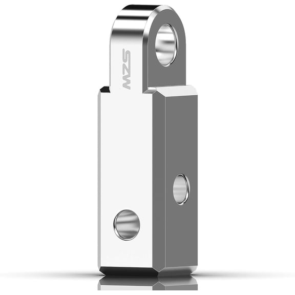 2" Shackle Hitch Receiver, 45,000 lbs Breaking Strength Towing Mount Fits 2 inch Receiver Compatible with 3/4" D Ring & Soft Shackles for SUV 4x4 Off-Road ,