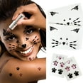 thumbnail image 1 of 2-Sheet Black Cat Face Jewels and 2-Sheet Rhinestone Leapord Print Gems Stick on, 1 of 5