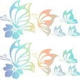 thumbnail image 1 of 2 Sheet Butterfly Car Decal Set Butterfly Vinyl Waterproof Sticker Women Car Stickers and Reflective Decals for Car Bumper Window Laptop Decals Colorful, 1 of 9