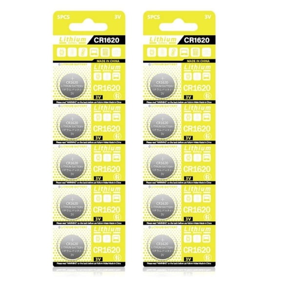 2 Sheet CR1620 Button Coin Battery For Pet Collars And Doorbells 3V Stable Power