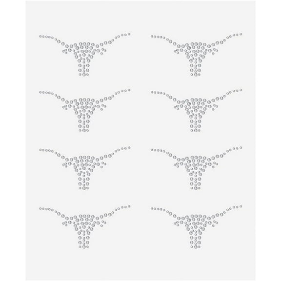 2 Sheet Cattle Pattern Iron on Rhinestone Decals 1.5x2.9inch 16 Pcs Cattle Rhinestone Transfer Rhinestone Iron on Hotfix Transfer Rhinestone Transfers Patches for Clothing