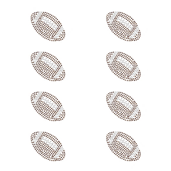 2 Sheet Glitter Hotfix Rhinestone(Hot Melt Adhesive On The Back) Costume Accessories Rugby Smoked Topaz 172x140x1mm Rugby: 36.5x38mm