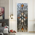 thumbnail image 1 of 2 Sheet Self-Adhesive Door Sticker, 30.3"x78.7", Floral Peel and Stick Door Murals, PVC, Removable Wallpaper Cover Decoration for Bedrooms, Living Room, 1 of 6