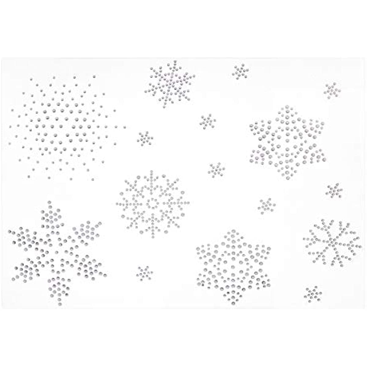 2 Sheet Snowflake Iron on Rhinestone Crystal Transfers Iron on Hotfix ...