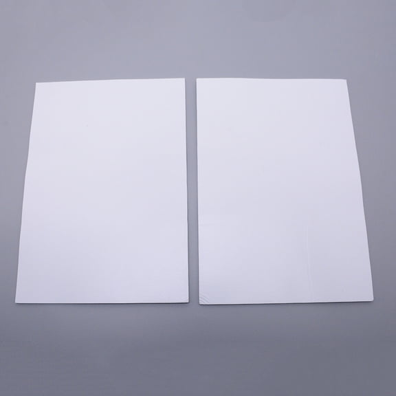 2 Sheet Sponge EVA Sheet Foam Paper Sets With Double Adhesive Back Antiskid Rectangle White 30x21x0.3cm
