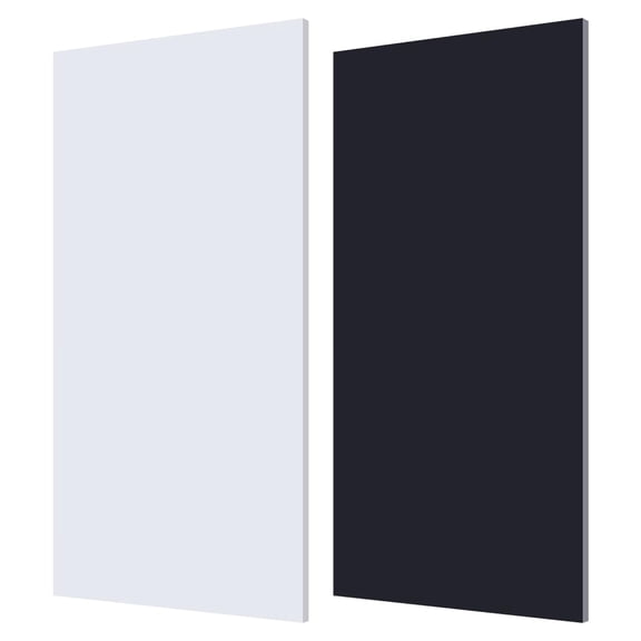 2 Sheets 2 Colors HDPE Plastic Sheets Rectangle Mixed Color 30.5x15.3x0.6cm 1 sheet/color Craft