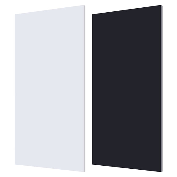 2 Sheets 2 Colors HDPE Plastic Sheets Rectangle Mixed Color 30.5x15.3x0.6cm 1 sheet/color