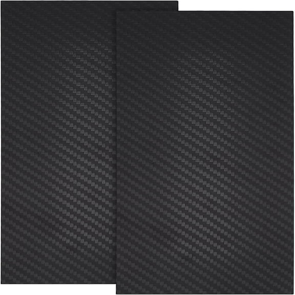 2 Sheets 3.9x9.8inch 3K Carbon Fiber Sheets Composite Carbon Fiber Board Plate for Handmade DIY Wallet Model Part Repair Panel Building 1mm Thick DIY