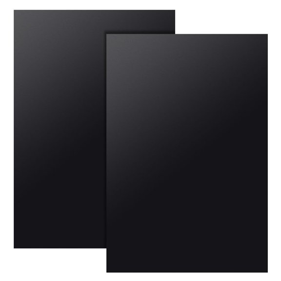 2 Sheets Black Plastic Sheet 11.8x7.9 inch Plastic Plates 2.5mm Thick Hard Plastic Sheet for Architectural Models Sand Table Building Model Material Supplies for diy
