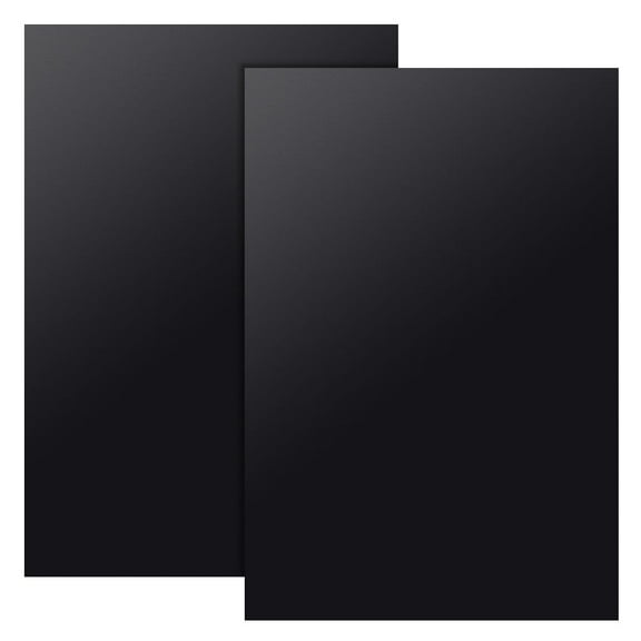 2 Sheets Black Plastic Sheet 11.8x7.9 inch Plastic Plates 2mm Thick Hard Plastic Sheet for Architectural Models Sand Table Building Model Material Supplies DIY