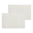 thumbnail image 1 of 2 Sheets Cursive Number Stickers for Resin Nails 3D Small Gold Number Sticker Metallic Alloy for Epoxy Resin, 1 of 6