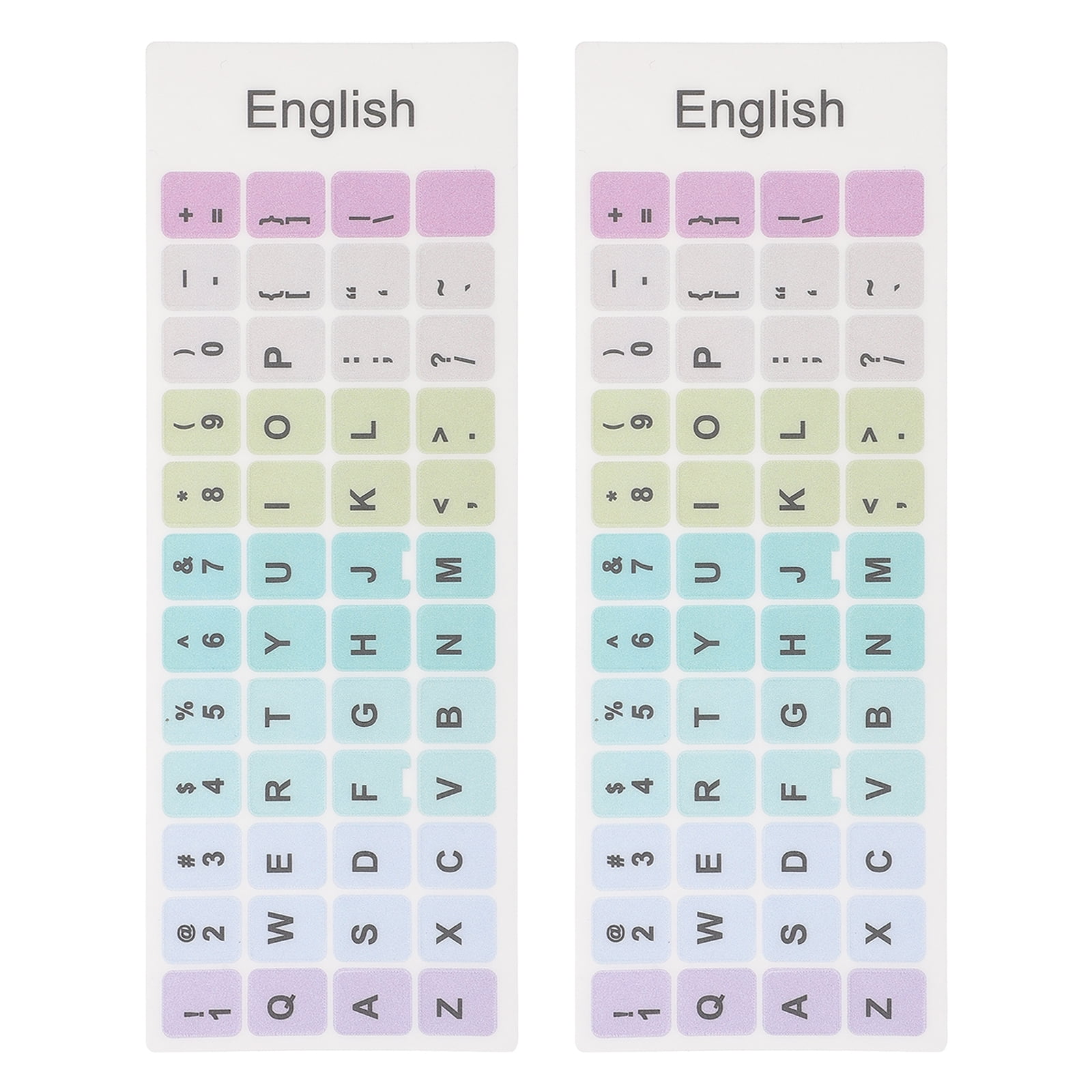 Computer L Letters 2 Sheets English Letters for Computers Laptop Keyboard Platform ...