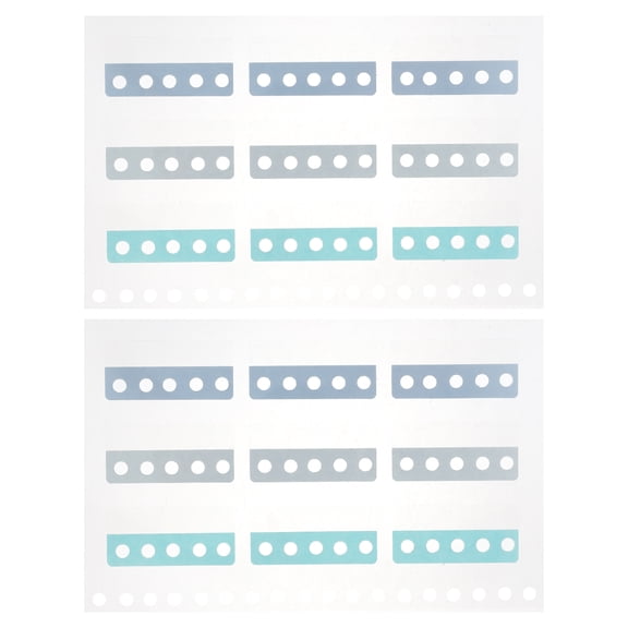 2 Sheets of Expandable Sticky Tabs Page Markers for Books, Notebooks, Office, Portable and Reusable Book Tab Set