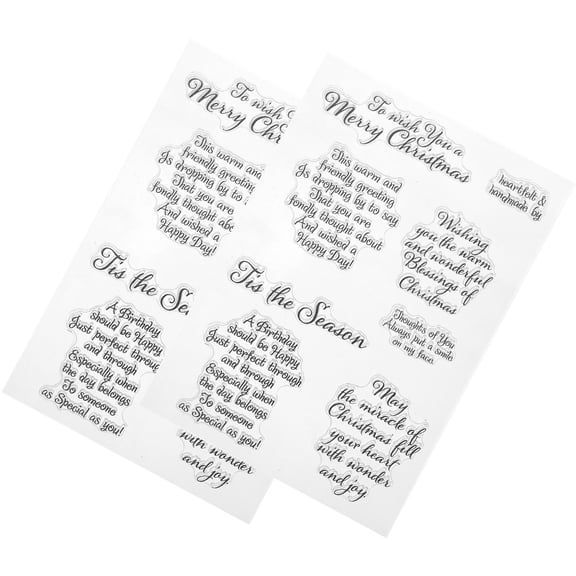 2 Sheets Handbook Seal Sticker Scrapbook Scrapbooking Transparent Stickers Travel