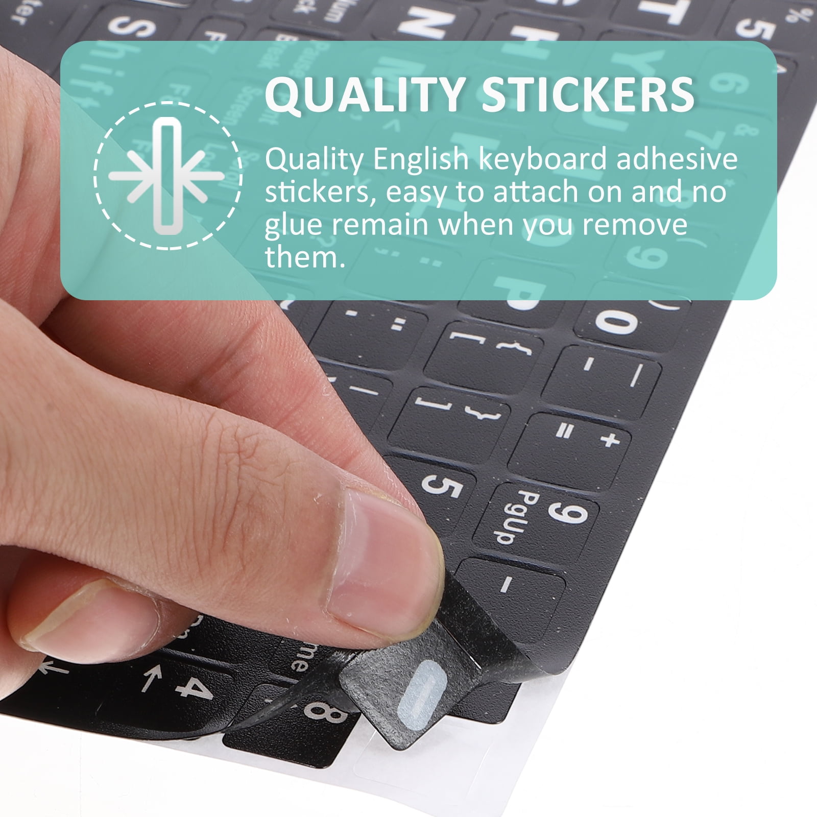 Button Box Stickers For Numeric Keyboard HOOWIFFY Hoowiffy Black Keyboard Stickers for Home Perfect Fit Easy ...