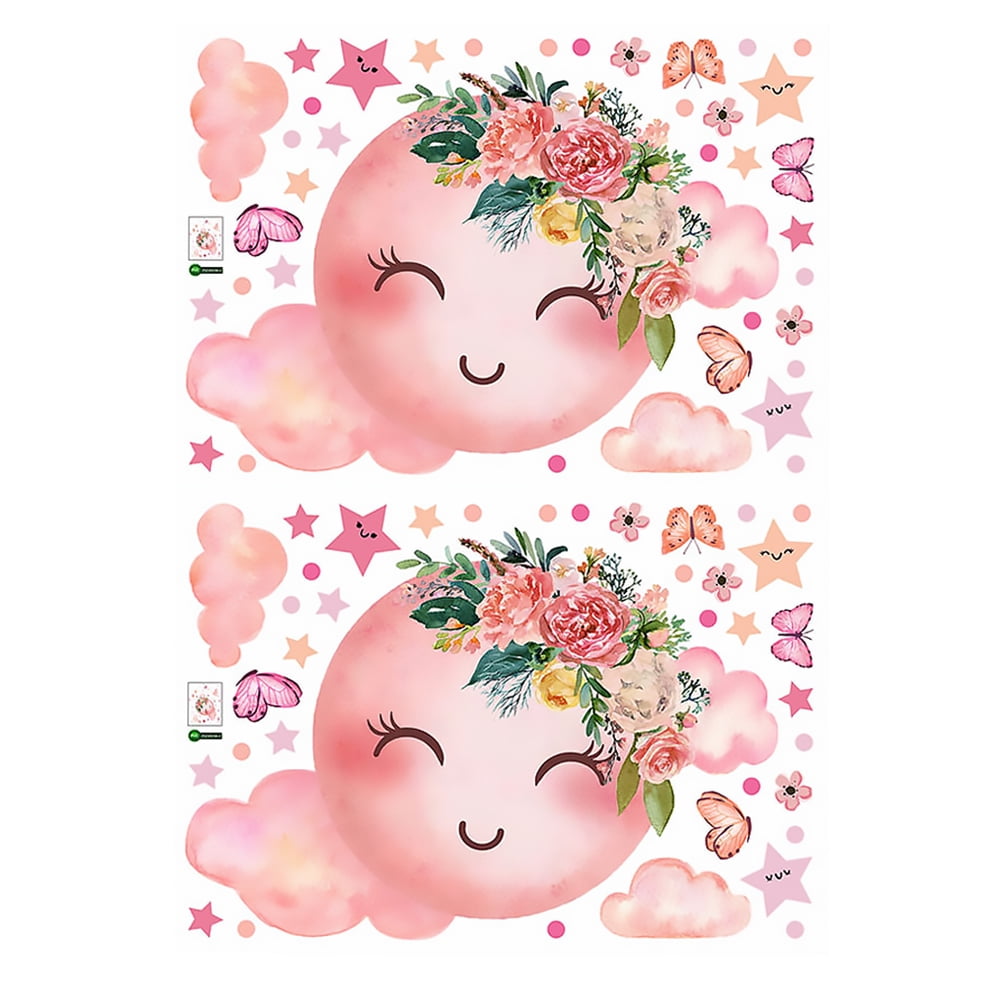 2 Sheets Kids Stickers Kindergarten Stickers Removable Peel and Stick