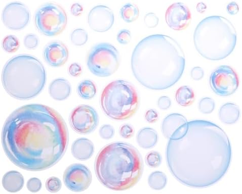 2 Sheets Ocean Bubble Wall Stickers, Colorful Bubble Wall Decals, Under ...