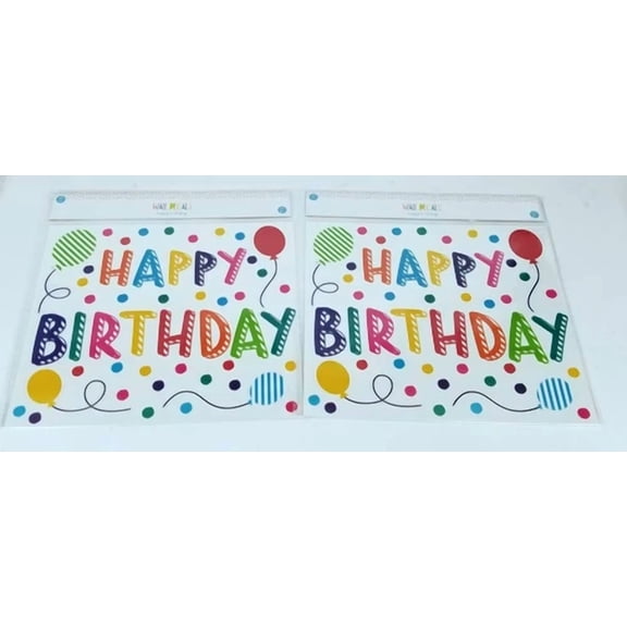 2 Sheets Of 50 Count Each - Decorative Wall Art For Any Occasion, Happy Birthday