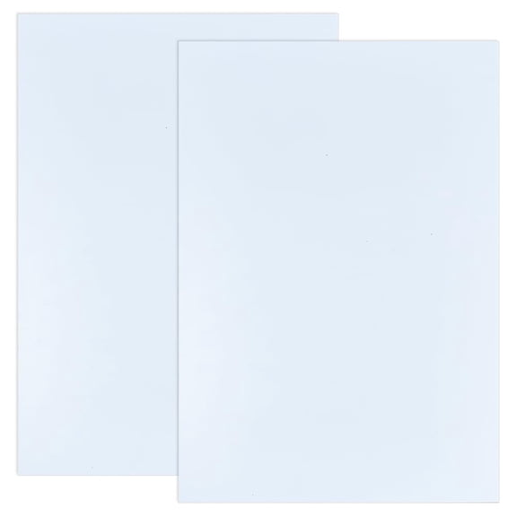 2 Sheets Plastic Sheets 11.8x7.9 Inch White Plastic Plates 3mm Thick Hard Sheet for Architectural Models Sand Table Building Model Material Supplies White