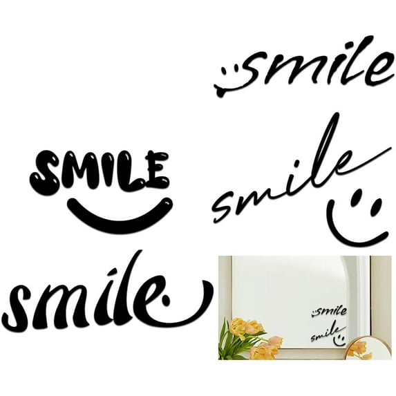 2 Sheets Stickers Mirror Decal Positive Affirmation Decal for Car Window Rearview Mirror Bathroom Bedroom Living Room Wall Decor