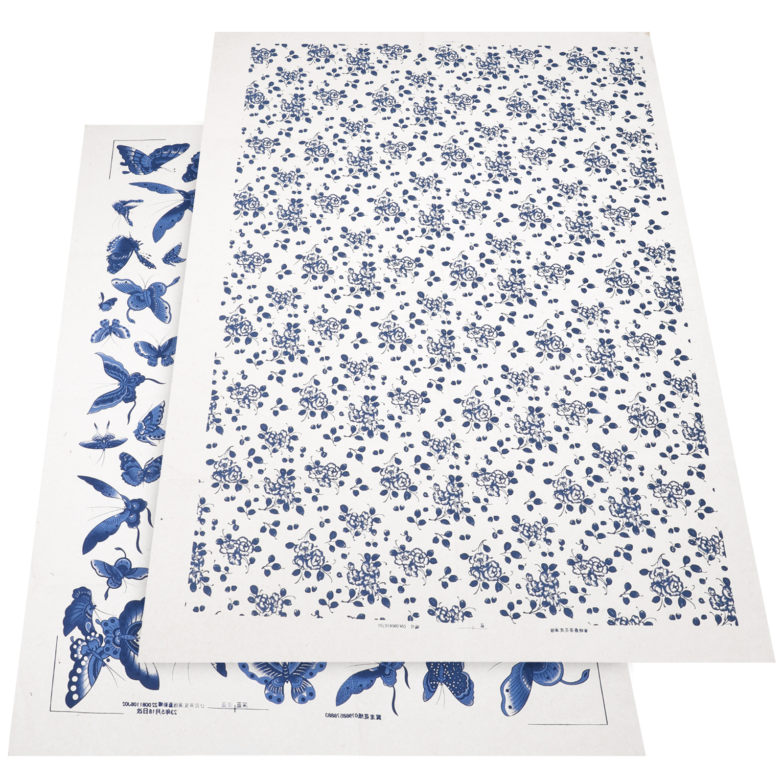 2 Sheets Underglaze Transfers for Pottery Decorative Clay Transfer