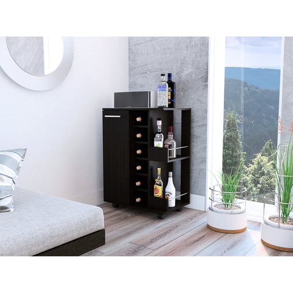 2-Shelf 6-Bottle Design | Organized Bar Storage for Home Parties