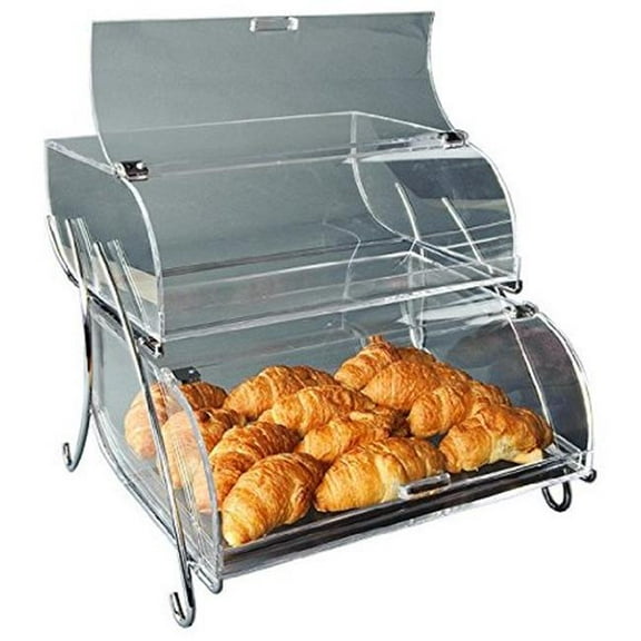 2-Shelf Bakery Display Case- Clear