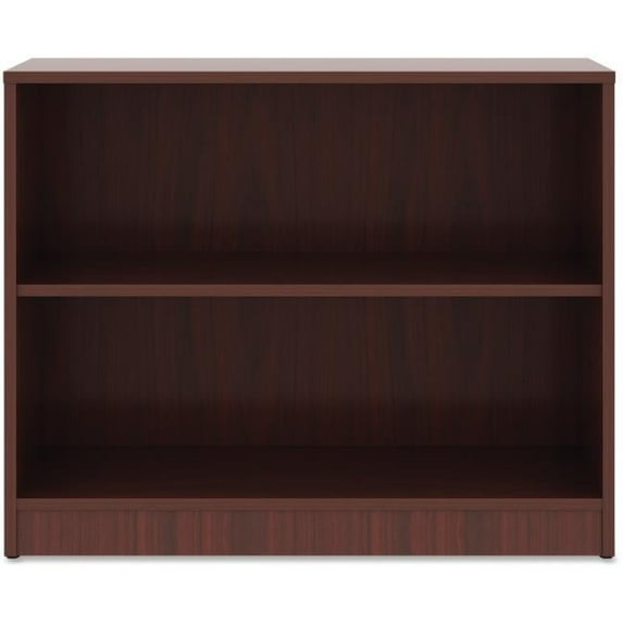 2 Shelf Laminate Bookcase - Mahogany