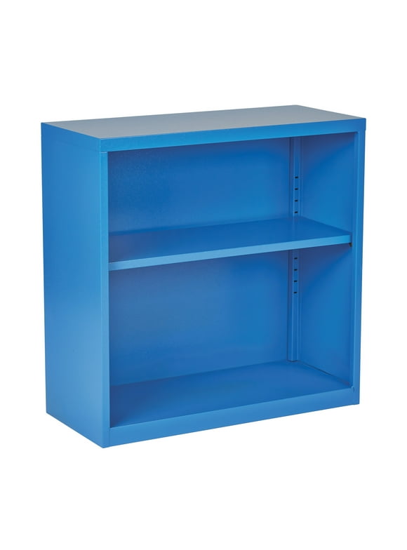 2 Shelf Metal Blue Bookcase by OSP Home Furnishings