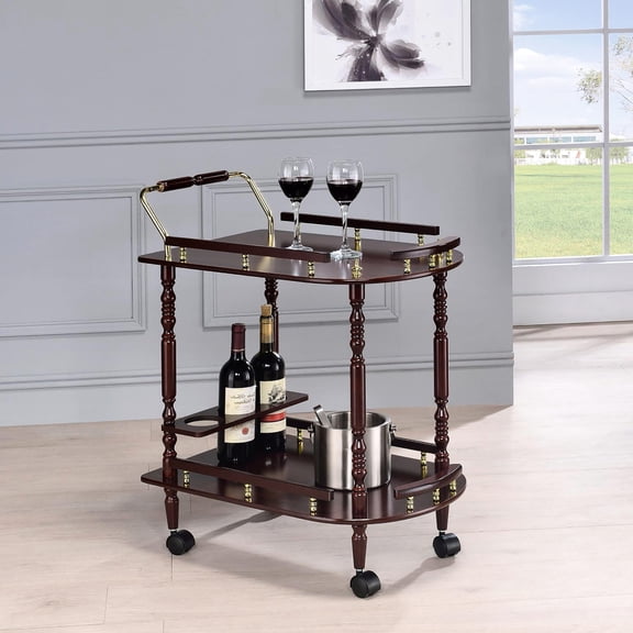 2-Shelf Serving Cart with Handle / Brings Classic Charm to Room