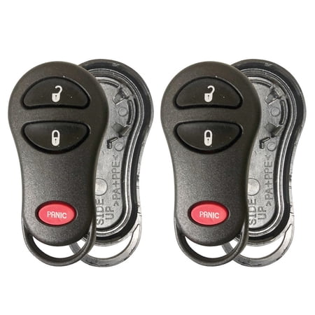 2 Shell Case Only for Chrysler Jeep Dodge Ram Keyless Remote Car Entry Key Fob Shell Pad Case 3b