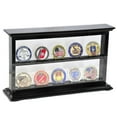 thumbnail image 1 of 2 Shelves Military Challenge Coin Curio Stand Rack, 1 of 4