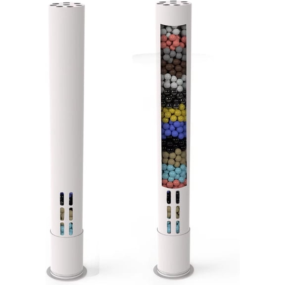 2 Shower Filter , 15 Stage Replacement Shower Filter for Hard Water, High Output Universal Replacement Filter , Remove Chlorine Heavy Metals and Sediments