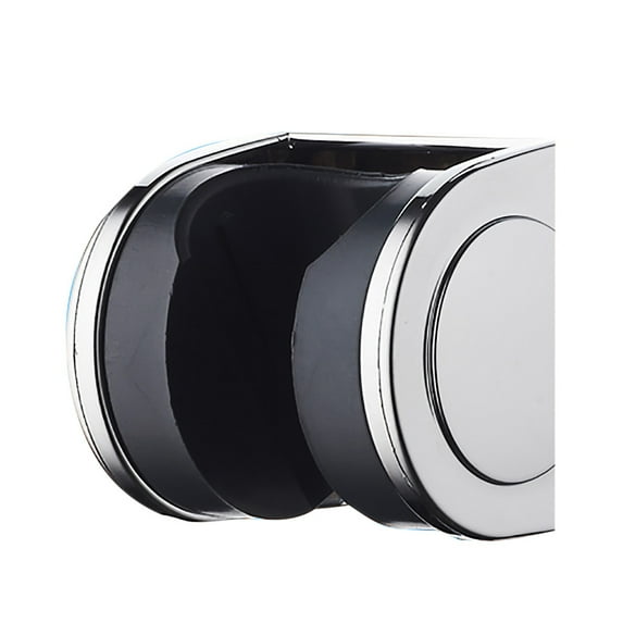 Under $2 Shower Head Holder, Silver Shower Bracket, Adjustable Wall Mount Shower Head Holder Bracket, Chrome Plated Bathroom Handset Organizer, by Goohae