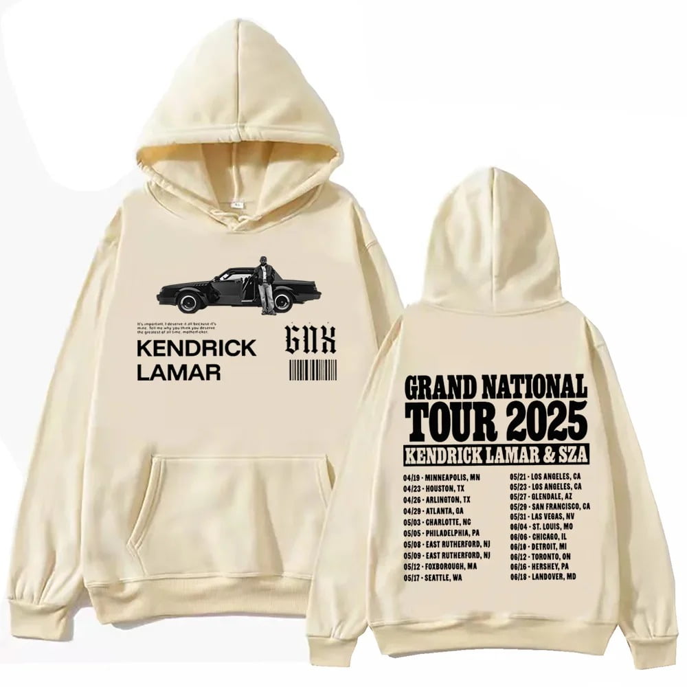 2 Side Kendrick Lamar & SZA Tour 2025 Hoodie Hip Hop Pullover Tops