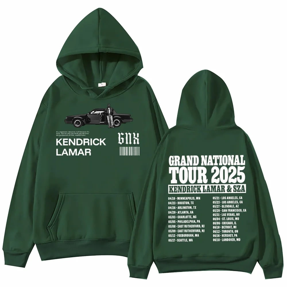 2 Side Kendrick Lamar & SZA Tour 2025 Hoodie Hip Hop Pullover Tops