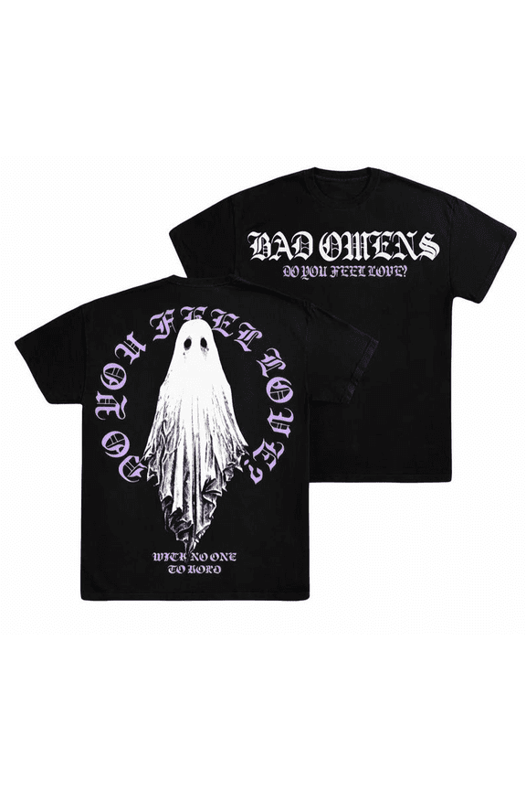 2 Sided B-O Modern Metalcore Band Graphic T-Shirt, Alternative Metal Dark Unisex Tee