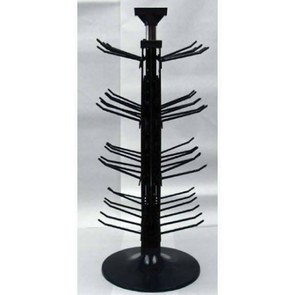 2 Sided Black Plastic Counter Top Peg Board Spinner Display Rack